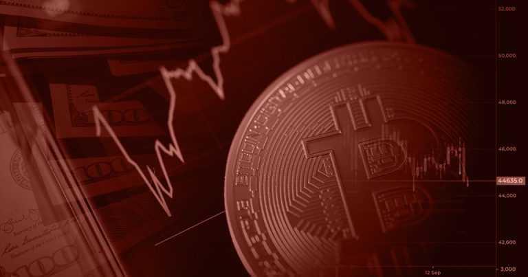 $328 million liquidated as Bitcoin breaks below $45,000