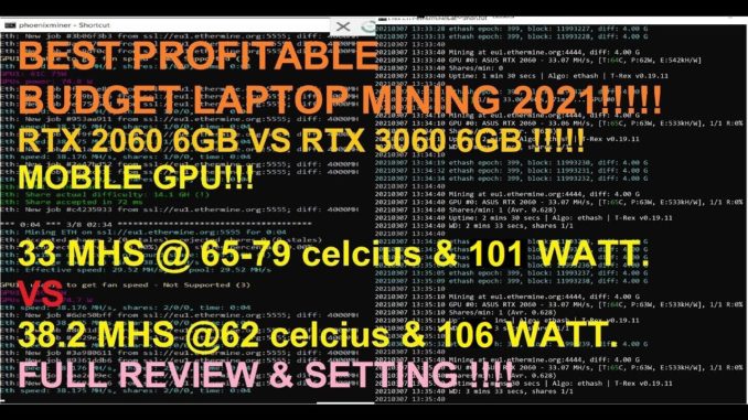 BEST Budget Laptop for mining Cryptocurrency 2021!!!