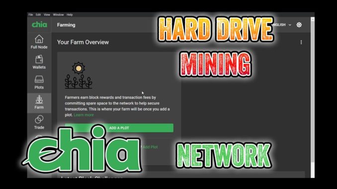How to Mine Chia, Hard Drive crypto mining