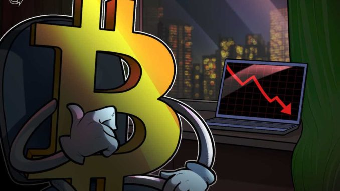 BTC price falls to $34K as Bitcoin RSI reaches most