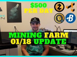 How My Cryptocurrency Mining Farm Makes ~$500 USD a day - VoskCoin 01/18 Update