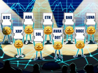 BTC, ETH, BNB, XRP, ADA, LUNA, SOL, AVAX, DOT, DOGE