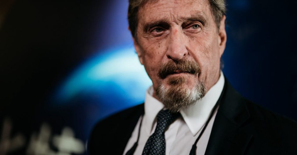 Why Did John McAfee Stop Paying Taxes? ‘I’d Just Had