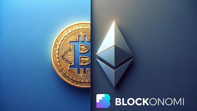 ETH vs BTC: JP Morgan Thinks Ethereum Will Outperform the King in 2024