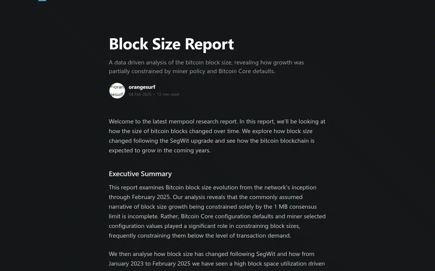 Bitcoin Mempool Congestion 2025: Key Updates 2 Mempool.space block-size report listing block 881851 with three consecutive unfilled blocks.